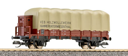 Low side car with tarpaulin "Holzwolle"<br /><a href='images/pictures/Tillig/14644.jpg' target='_blank'>Full size image</a>